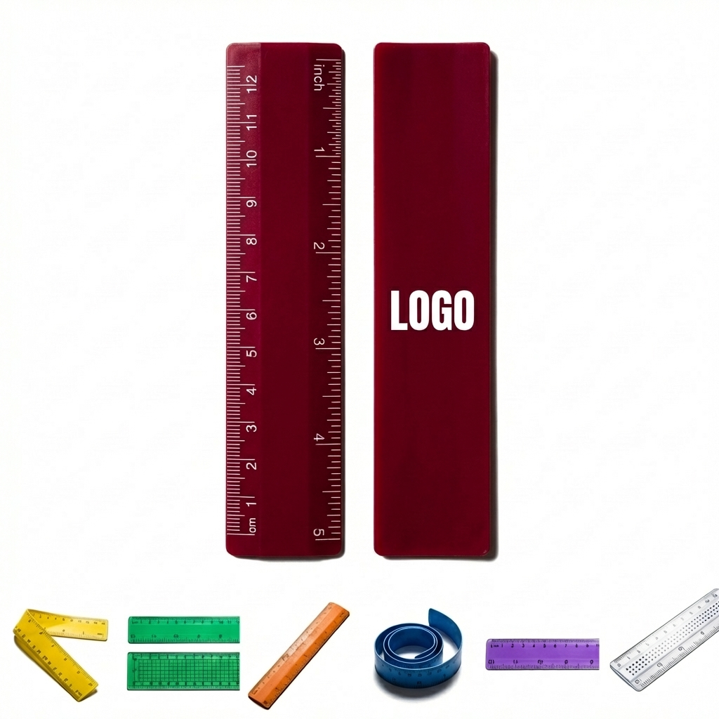 5-Inch Multi-Color Translucent Plastic Ruler Set for Artists and Students