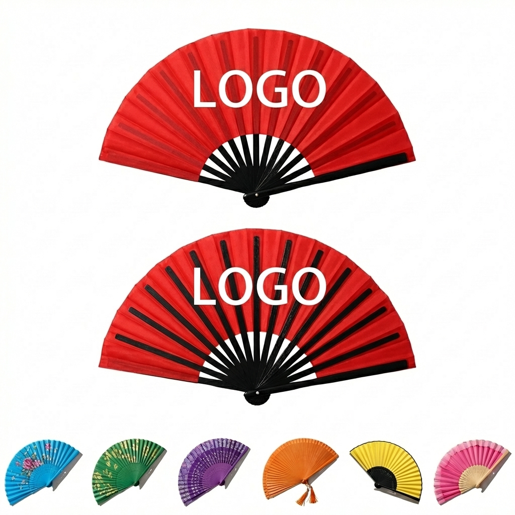Vibrant Hand-Folded Performance Fan