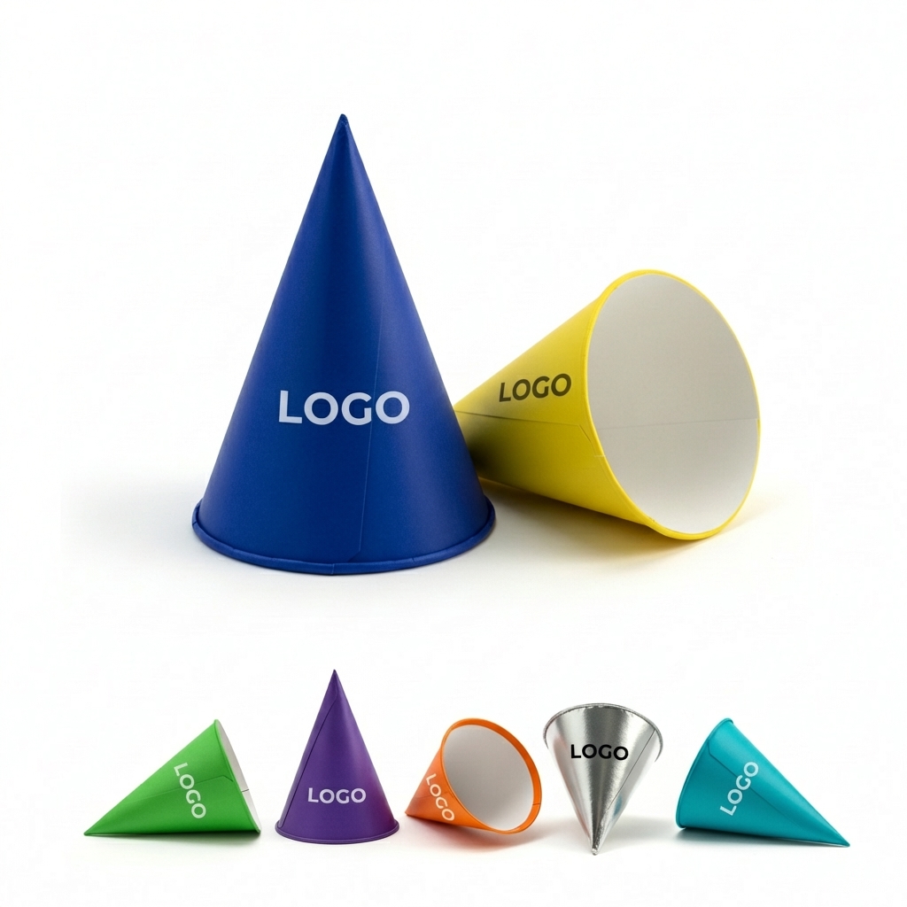 6-Inch Multicolor Paper Party Hat Cones