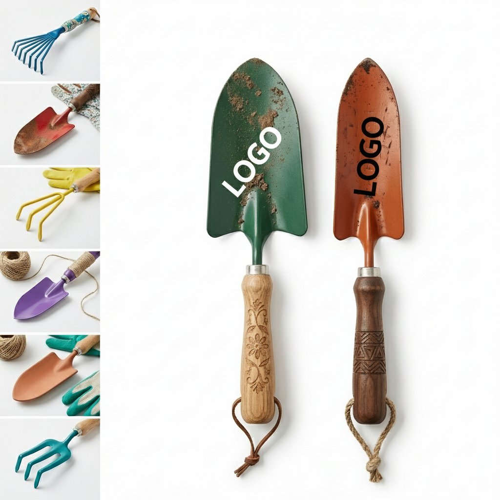 2-Piece Mini Garden Tool Set with Wood Handle for Succulents and Bonsai