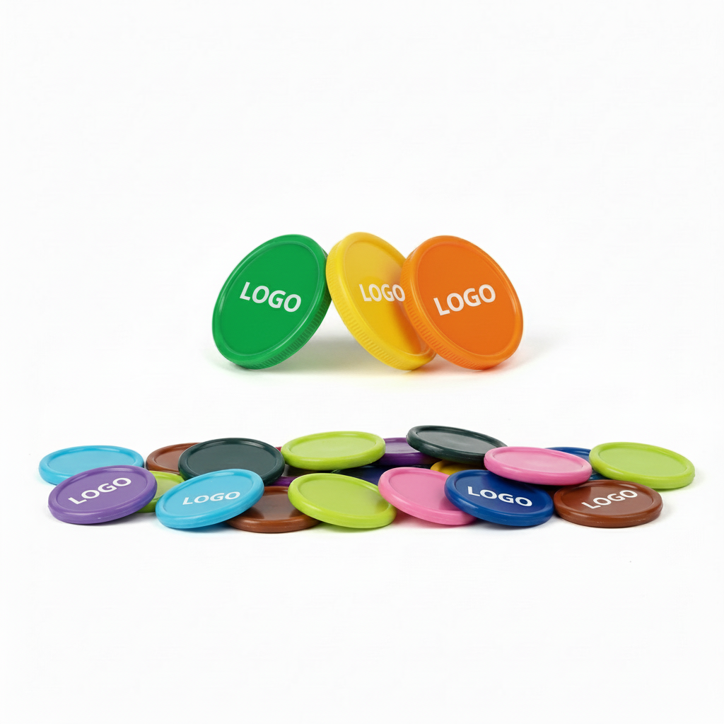 Plastic Math Counting Coins for Sorting and Bingo Games