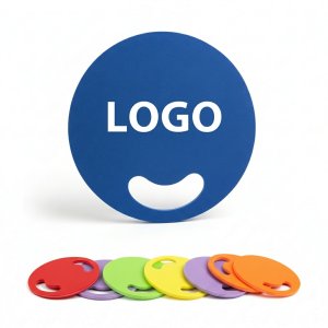 Bold Color 7-Inch Circle Hand Fan for Cooling and Air Circulation