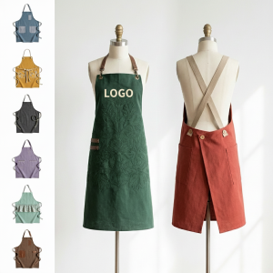 Multi-Style Polyester Apron Set with Pockets for Professionals & Hobbyists