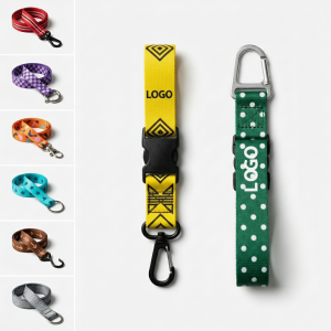 Personalized Promotional Key Wristlet with Detachable Hooks